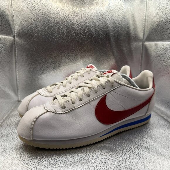 Size 12 Nike Classic Cortez Leather Forrest Gump White‎ Mens Sneakers 749571-154 main image 11